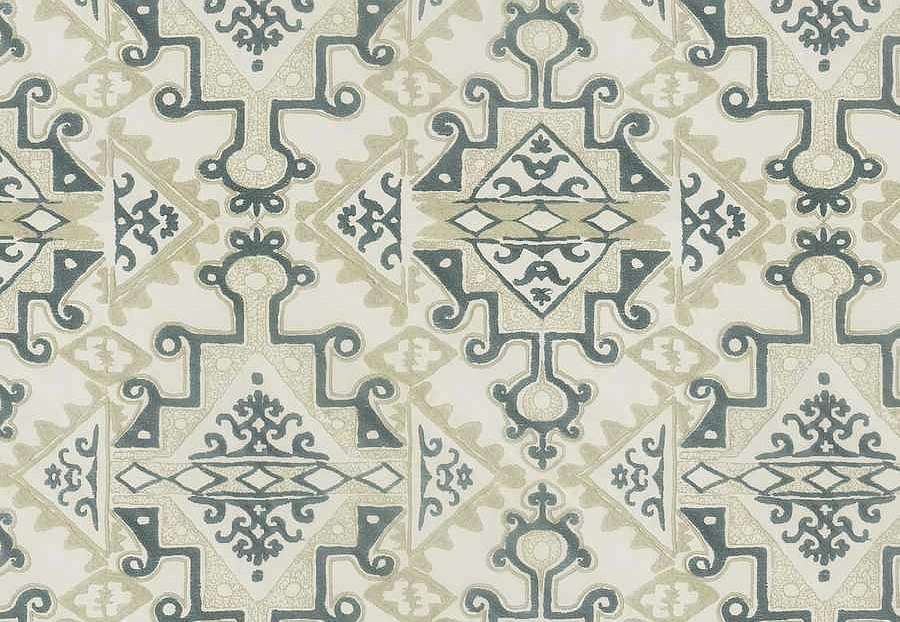 Ткань Fabricut Natural Nuances Vignettes Juniper Feldiance/Jade