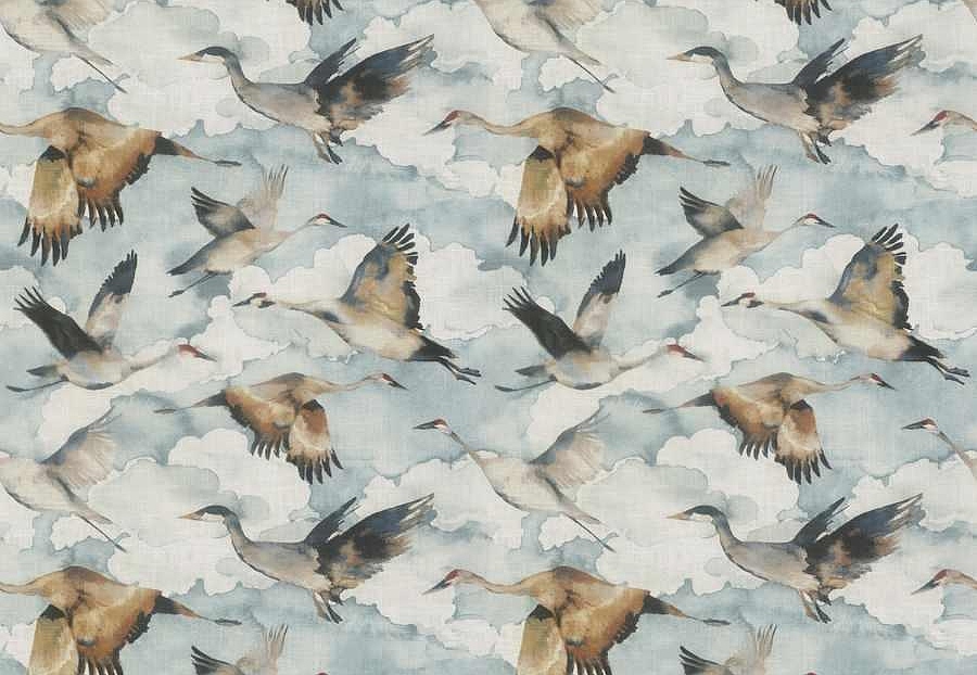Ткань Fabricut Natural Nuances Vignettes Juniper Flybird/Sky