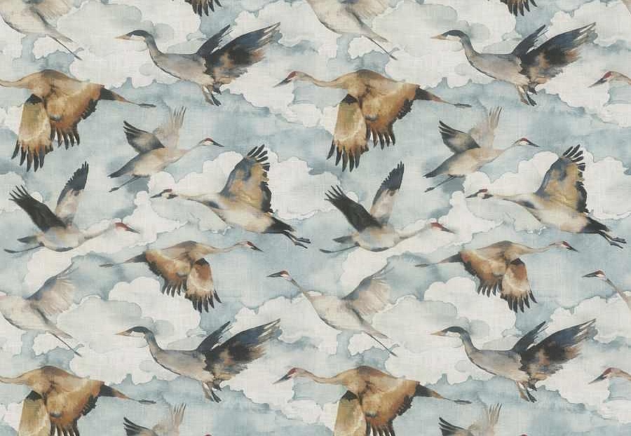 Ткань Fabricut Natural Nuances Vignettes Juniper Flybird/Sky
