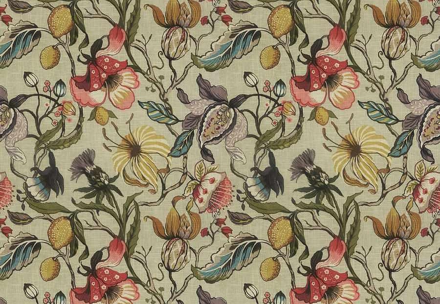 Ткань Fabricut Natural Nuances Vignettes Juniper Euphorbia/Spring