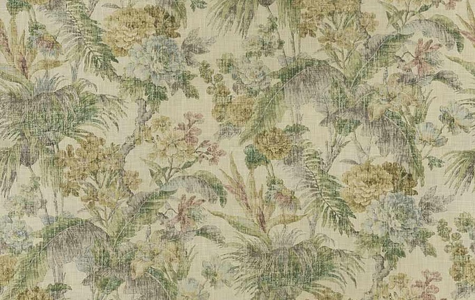 Американская ткань Fabricut, коллекция Natural Nuances Vignettes Juniper, артикул Caledon/GreenTea