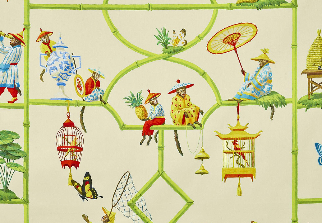 Ткань Pierre Frey Les singes savants F3604001