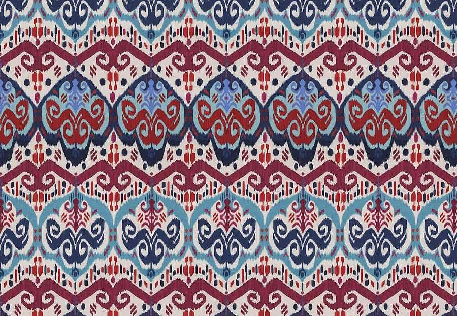 Ткань Fabricut Iris Apfel IndonesianIkat/Jewel