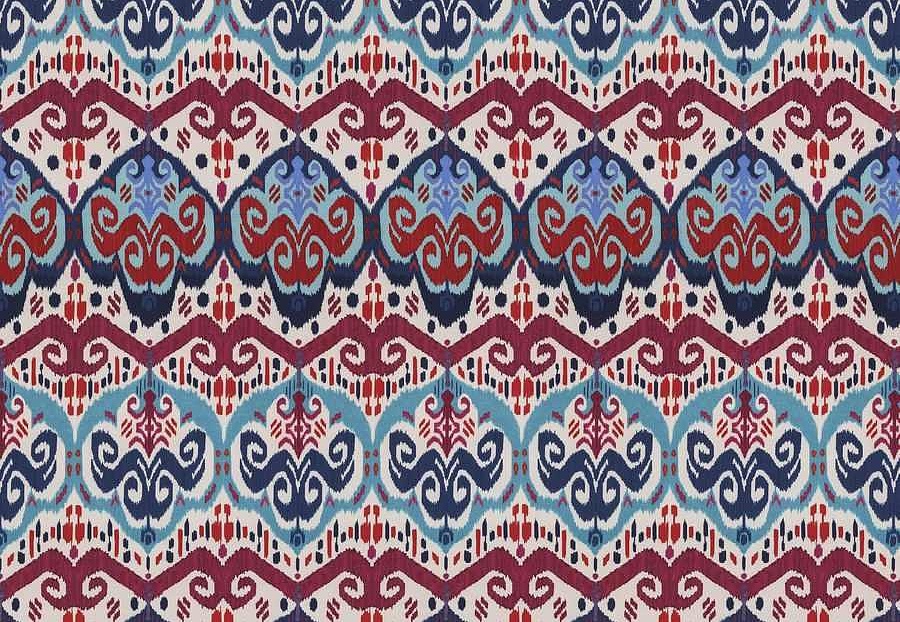 Ткань Fabricut Iris Apfel IndonesianIkat/Jewel