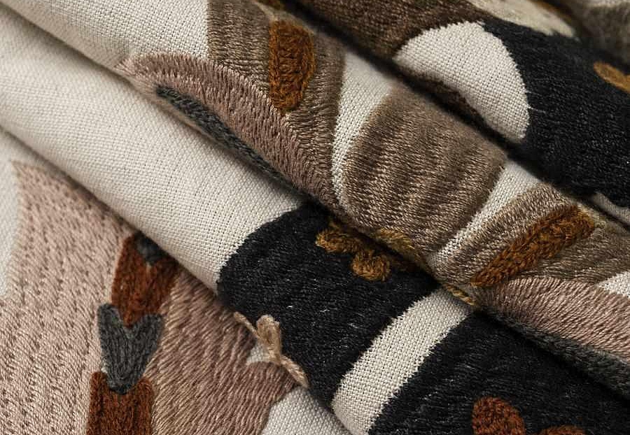 Ткань Fabricut Iris Apfel TulipSuzani/Mocha