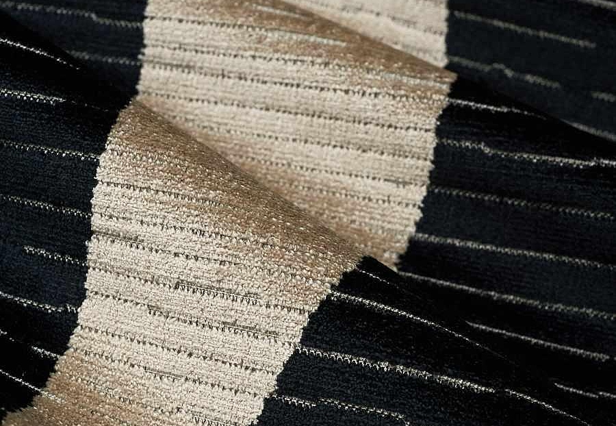 Ткань Fabricut Iris Apfel RioVelvetStripe/Ebony