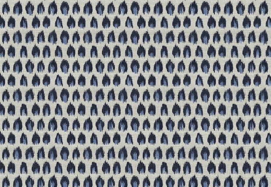 Ткань Fabricut Iris Apfel SpottedIkat/Indigo