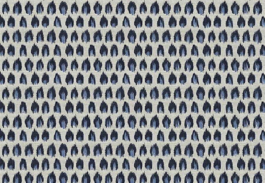 Ткань Fabricut Iris Apfel SpottedIkat/Indigo
