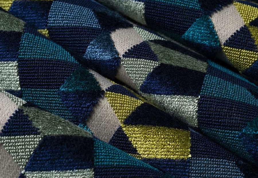 Ткань Fabricut Iris Apfel JazzGeo/Peacock