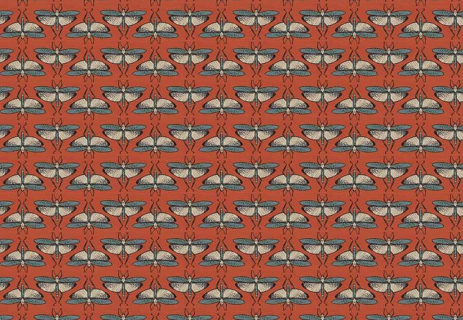 Ткань Fabricut Iris Apfel FantasyBug/SpiceTeal