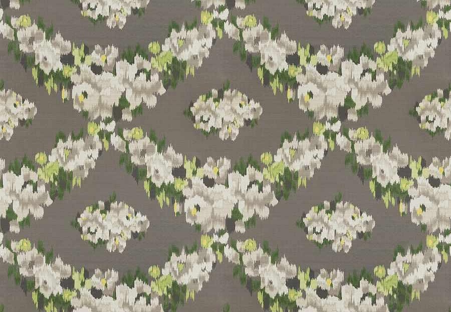 Ткань Fabricut Iris Apfel RoseFloral/Grey/Green