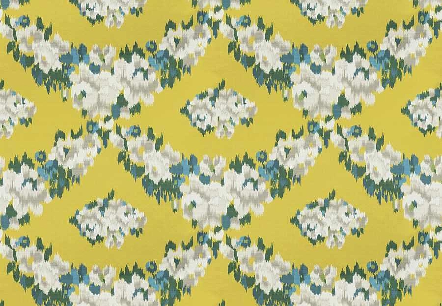 Ткань Fabricut Iris Apfel RoseFloral/Chartreuse