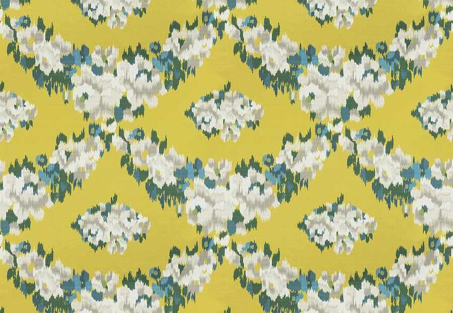 Ткань Fabricut Iris Apfel RoseFloral/Chartreuse