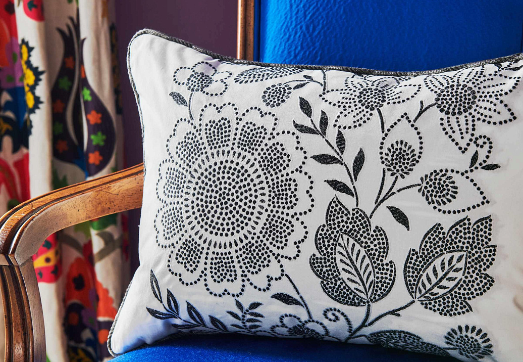 Ткань Fabricut Iris Apfel FilCoupeFloral/Domino