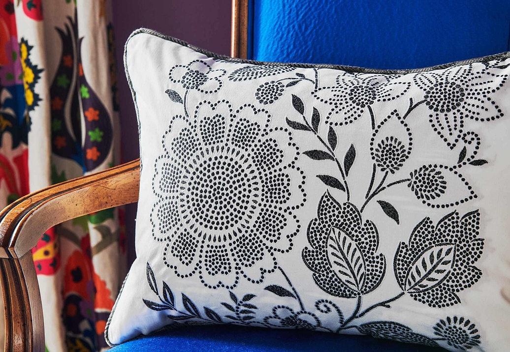 Ткань Fabricut Iris Apfel FilCoupeFloral/Domino