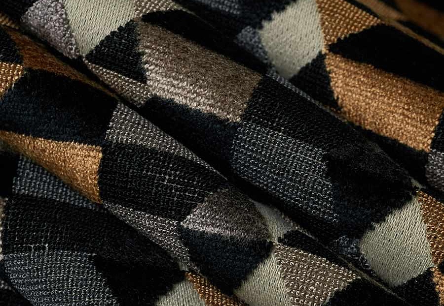 Ткань Fabricut Iris Apfel JazzGeo/Ebony