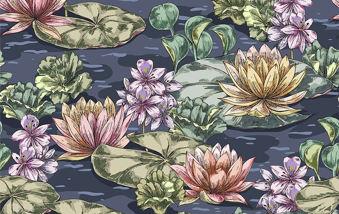 Российская ткань Marufabrics, коллекция Collection 1, артикул Waterlily