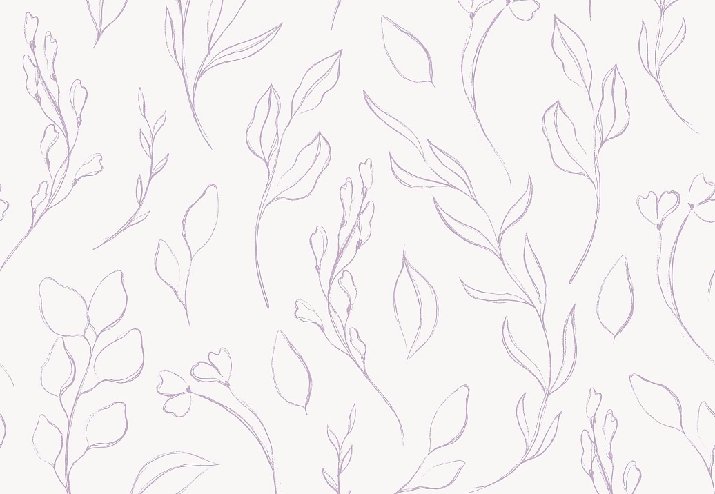 Ткань Marufabrics Collection 1 LeavesLilac