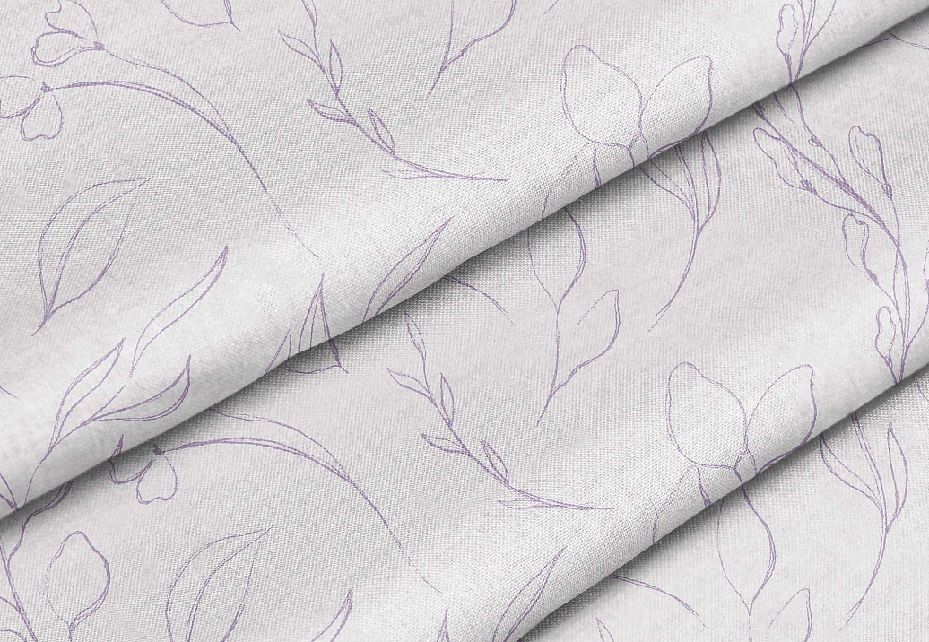 Ткань Marufabrics Collection 1 LeavesLilac