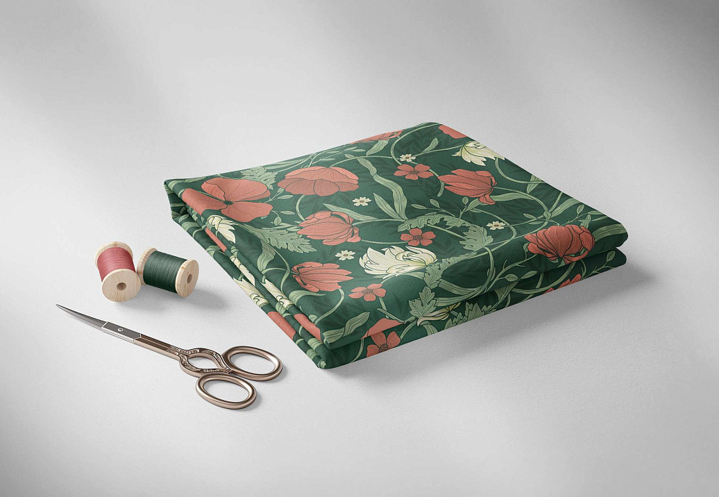 Ткань Marufabrics Collection 1 Poppy