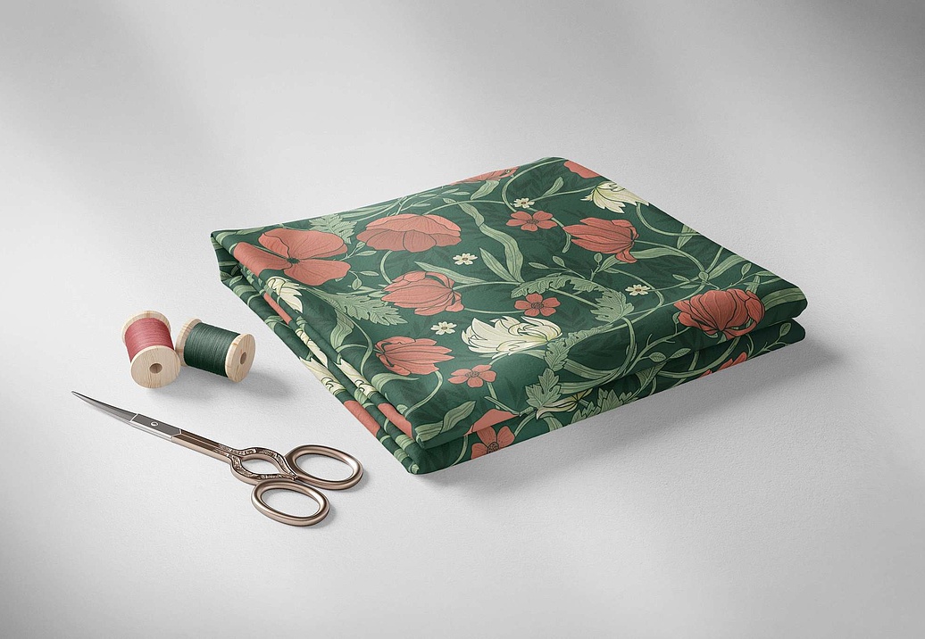 Ткань Marufabrics Collection 1 Poppy