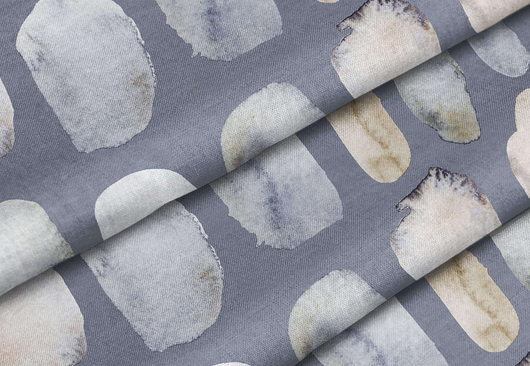 Ткань Marufabrics Collection 2 DotsBlue