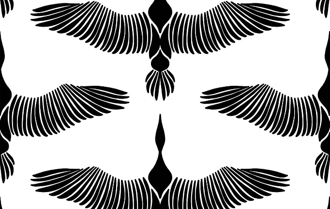 Российская ткань Marufabrics, коллекция Collection 2, артикул BirdsBlack