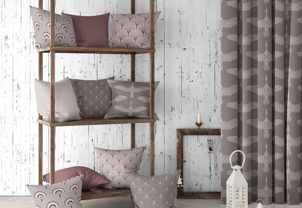 Ткань Marufabrics Collection 2 BirdsGrey