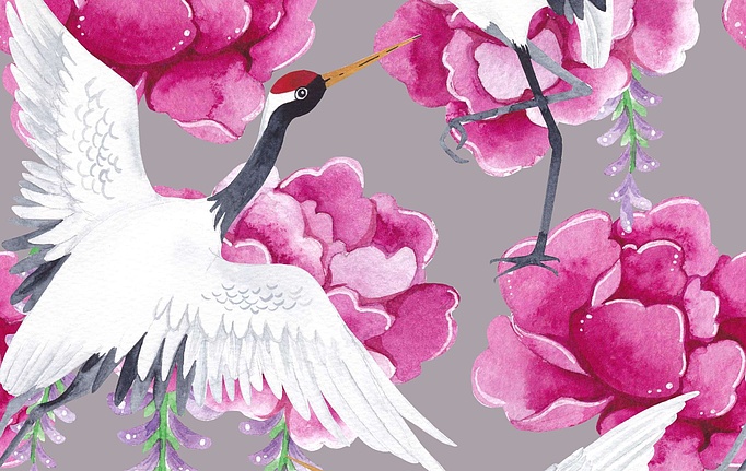 Российская ткань Marufabrics, коллекция Collection 2, артикул PeonyPinkgrey
