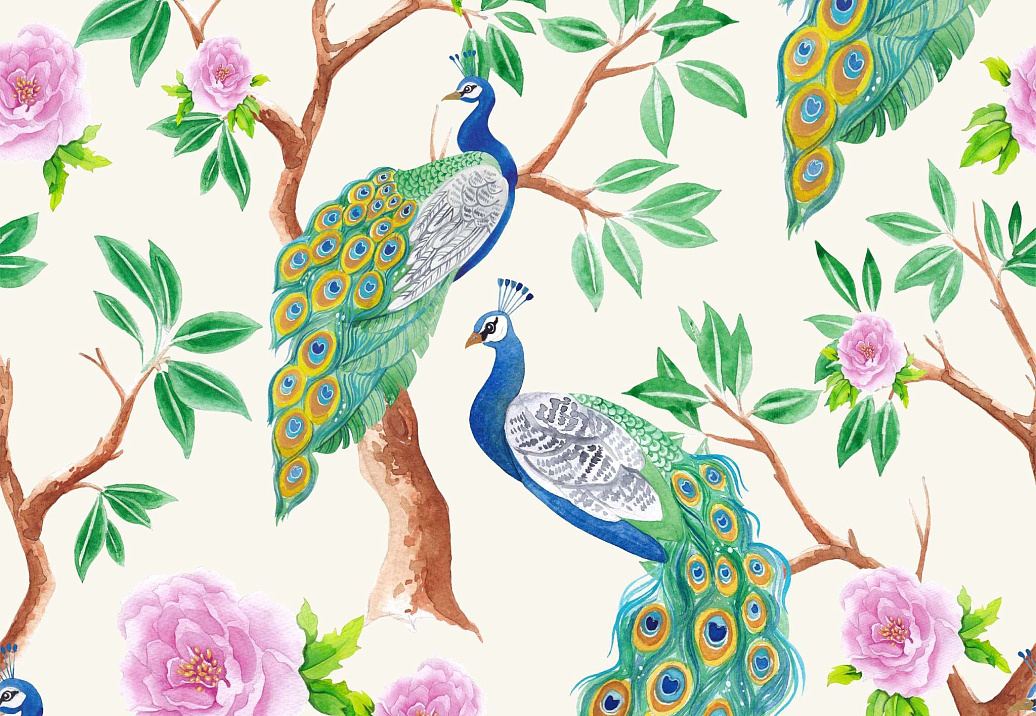 Ткань Marufabrics Collection 2 Peacock