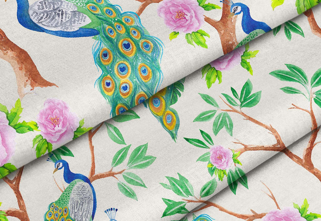 Ткань Marufabrics Collection 2 Peacock