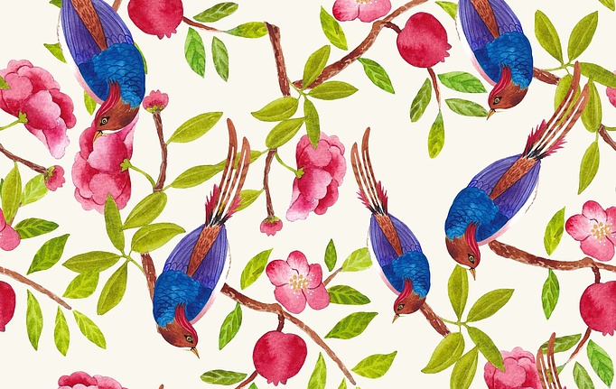 Российская ткань Marufabrics, коллекция Collection 2, артикул Bluebirds