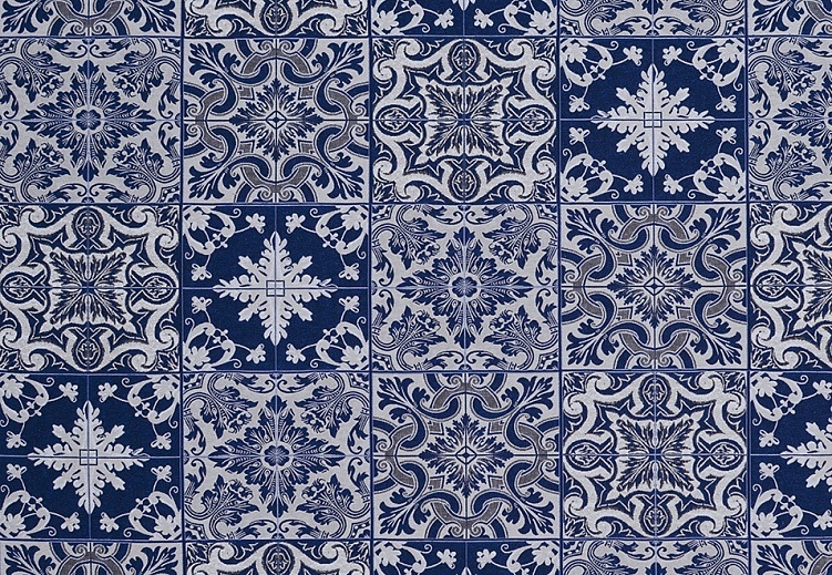 Ткань Galleria Arben Balenciaga HL/AZULEJOS/001/Blue