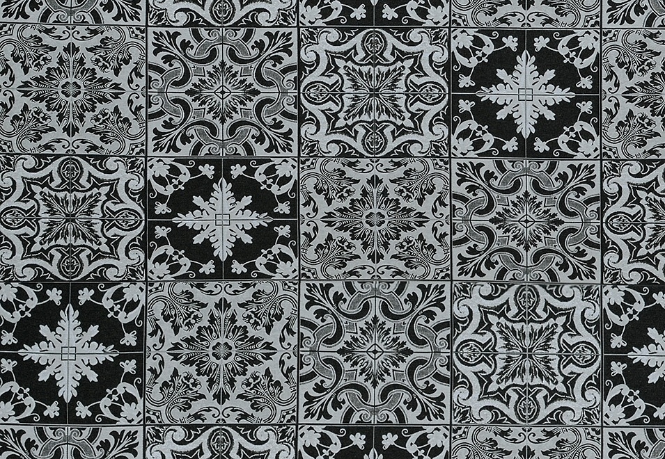 Ткань Galleria Arben Balenciaga HL/AZULEJOS/002/Black