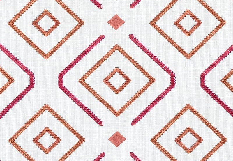 Ткань Duralee Eileen K. Boyd Vol.2 - Dahlia, Tangerine 32769/35