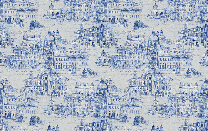 Американская ткань Trend, коллекция Surf-Blue Prints & Wovens Vol.VIII, артикул 04407/Blue