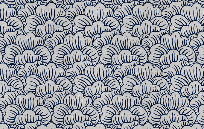 Американская ткань Trend, коллекция Navy-Amethyst Prints & Wovens Vol.II, артикул 04227/Navy