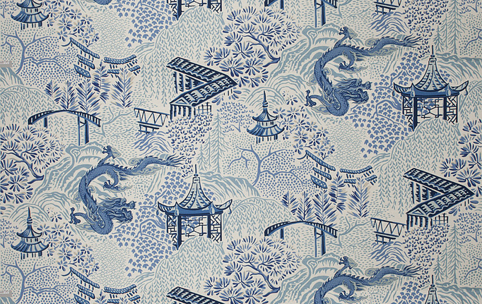 Американская ткань Trend, коллекция Navy-Amethyst Prints & Wovens Vol.II, артикул 04225/Blue