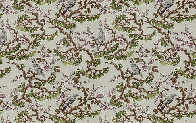 Американская ткань Trend, коллекция Navy-Amethyst Prints & Wovens Vol.II, артикул 04235/Amethyst