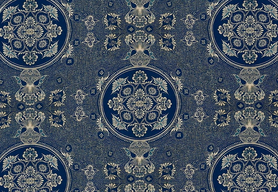 Ткань William Yeoward Indigo Blue FWY2382/01