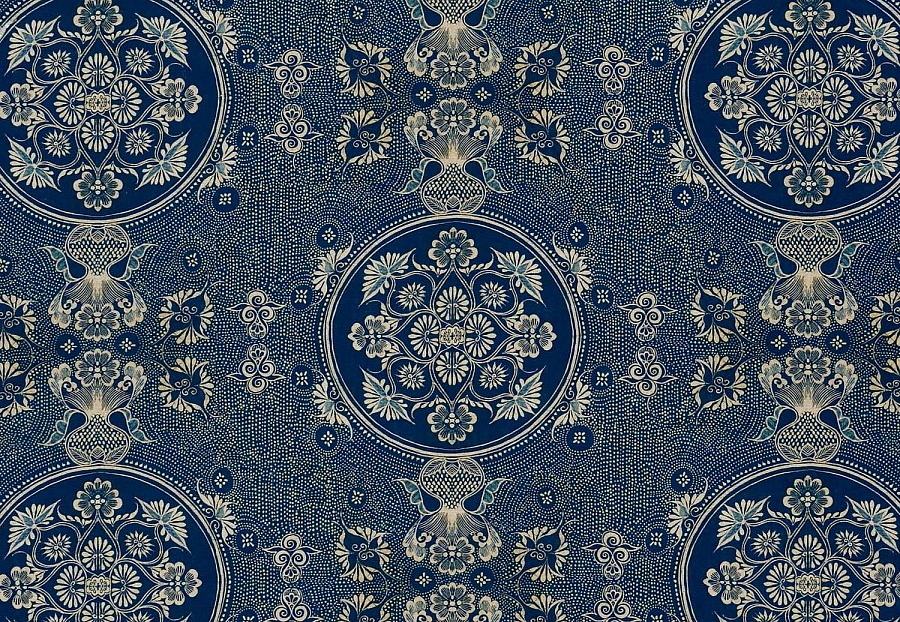 Ткань William Yeoward Indigo Blue FWY2382/01