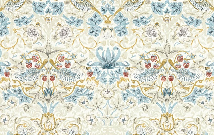 Английские обои Clarke & Clarke, коллекция William Morris Designs, артикул W0171/03