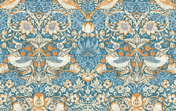 Английские обои Clarke & Clarke, коллекция William Morris Designs, артикул W0171/02