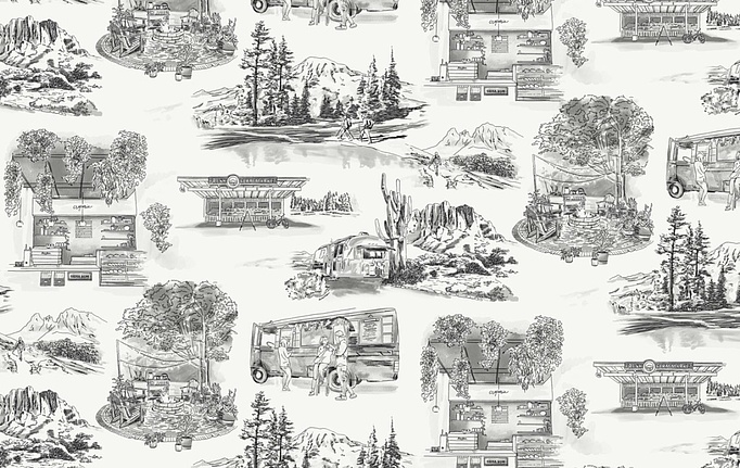 Американские обои York, коллекция Toiles Resource Library, артикул RT7861