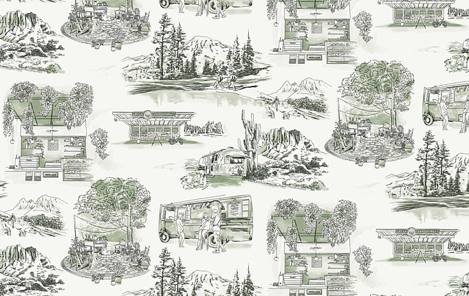 Американские обои York, коллекция Toiles Resource Library, артикул RT7863