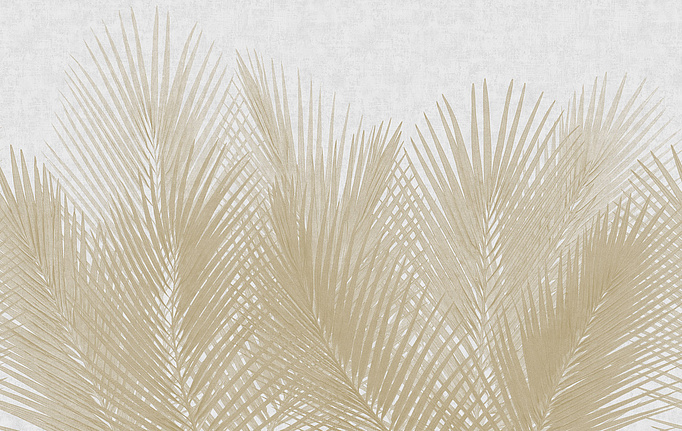 Итальянские панно и фотообои Italreflexes, коллекция Macro, артикул Palm-004/Gypsum