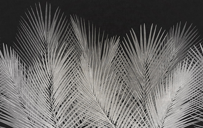 Итальянские панно и фотообои Italreflexes, коллекция Macro, артикул Palm-004/Slate