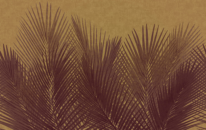Итальянские панно и фотообои Italreflexes, коллекция Macro, артикул Palm-004/PureGold