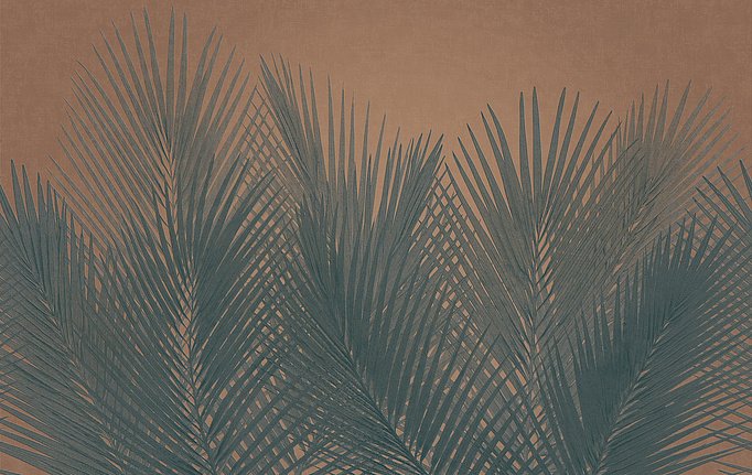 Итальянские панно и фотообои Italreflexes, коллекция Macro, артикул Palm-004/Copper