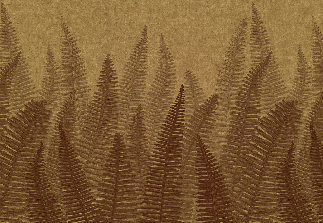 Панно и фотообои Italreflexes Macro Fern-005/Gold